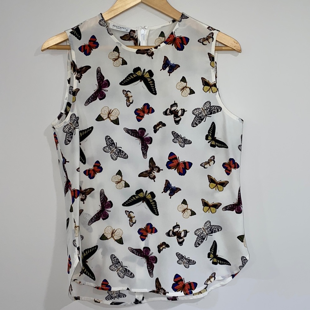 EQUIPMENT FEMME Silk Sleeveless Top